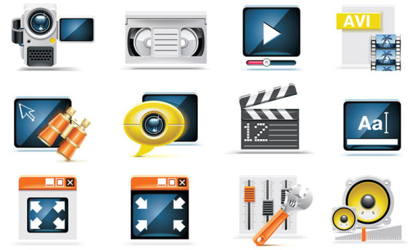 Technology icon 02 - vector material
