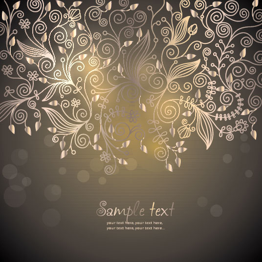 European pattern background 03 - vector material