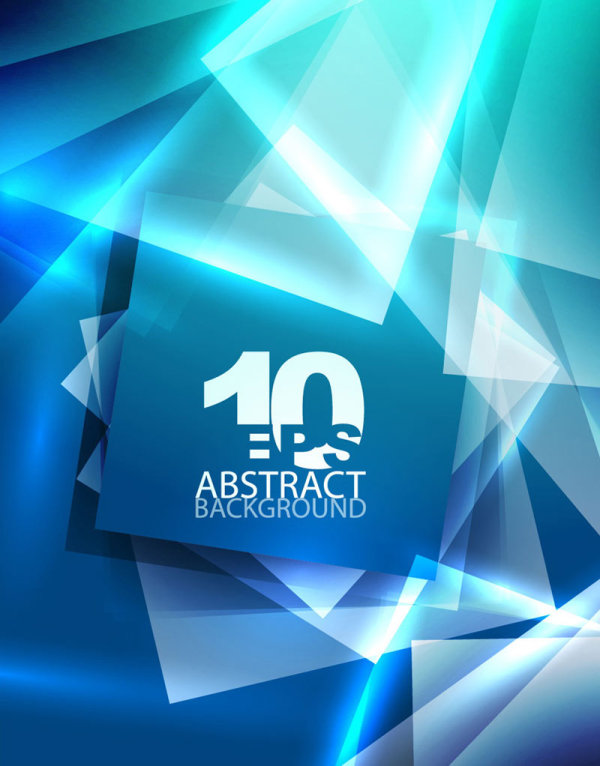 Blue dynamic background 04 - vector material