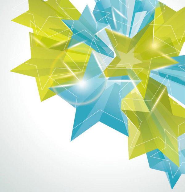 The brilliant dynamic pentagram 01 - vector material