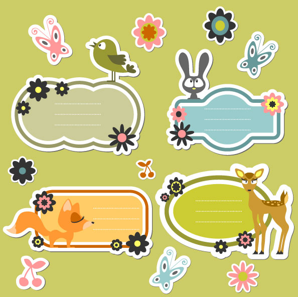 Cute cartoon 03. - Vector material