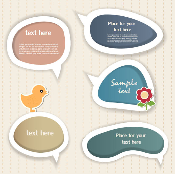 Beautifully Dialog 04. - Vector material