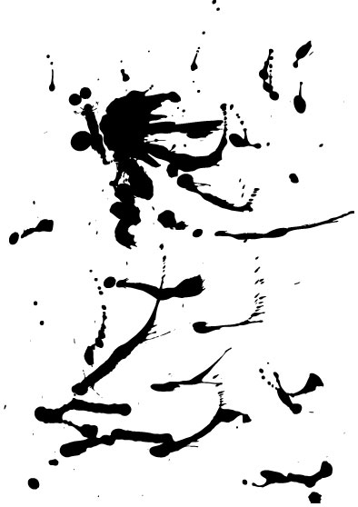Ink stains splash 04 - vector material