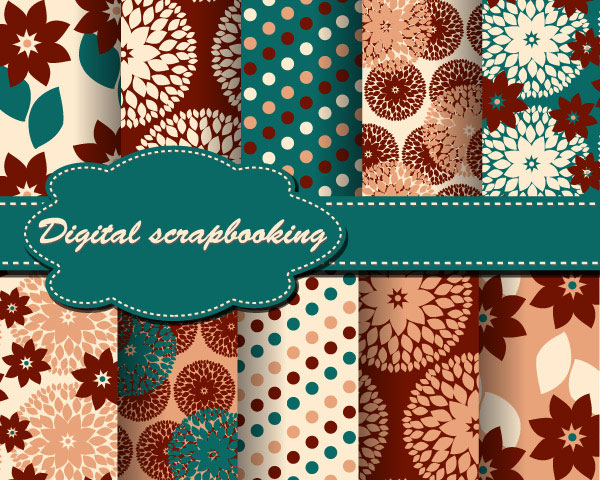 Beautiful wove background vector material -5