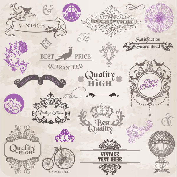 Classic lace pattern 01 - vector material