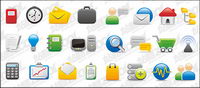 With the office computer network icon