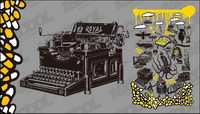 hand-drawn elements of the trend vector material