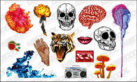 Go Media production Set12-pixel vector case