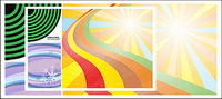City vector background material