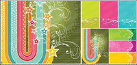 small line pattern vector material