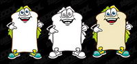 Cute cartoon image of the vector bulletin board material