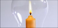 A different type of light bulb picture material