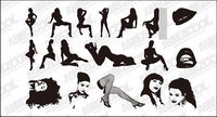 Go Media production trend vector material Set13-sexy girl