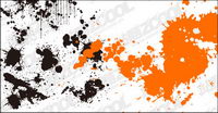 Practical ink blot vector material
