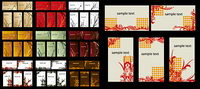 Fashion pattern card templates