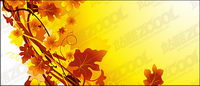 In the fall of the rattan plant material vector