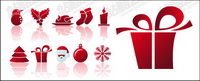Simple Christmas icon vector material