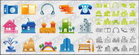 Simple vector icon female color material-2