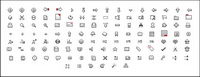 Sophisticated web design commonly used small icon gif material