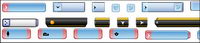 Transparent gif small button template series
