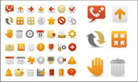A set of beautiful web design decorative icon