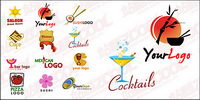 Cute logo vector graphic material