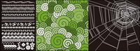 Spider web lace with the pattern vector material