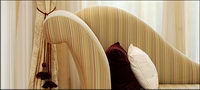 Interior corner of picture material