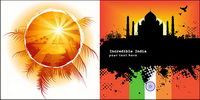 vector illustration evening related material