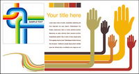 The theme of the trend line vector material