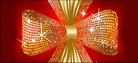 Sparkling bow vector