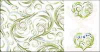 exquisite fashion pattern vector material