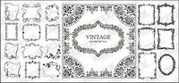 Vector number of beautiful and practical material lace
