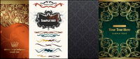Continental gorgeous lace pattern vector material
