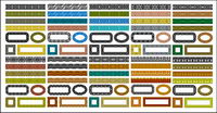 Variety of classical material lace series vector-1