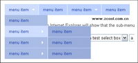 To block the drop-down form the drop-down menu CSS + JS