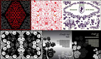 10 beautiful pattern vector material