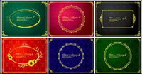9 gold lace material shading vector