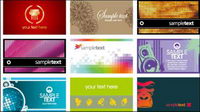 Current card template vector material