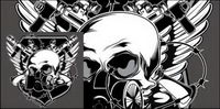 Vector combination T shirt printing