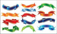 Riband banner vector icon