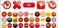 Variety of material error vector icon theme