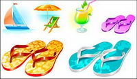 Vector material sea travel goods