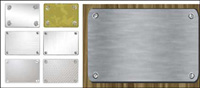Metal card vector material