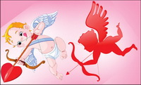 Lovely angel vector material