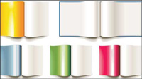 Vector material blank book album