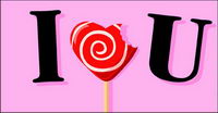 I love you sweets Vector