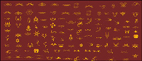 Lace vector material