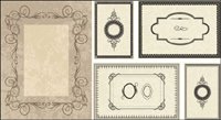 Contracted border vector of material