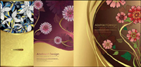 Traditional pattern background vector of material